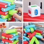 Früherziehung Stapelturm Eltern-Kind-Spiel Interaktives Spielzeug – Bild 3