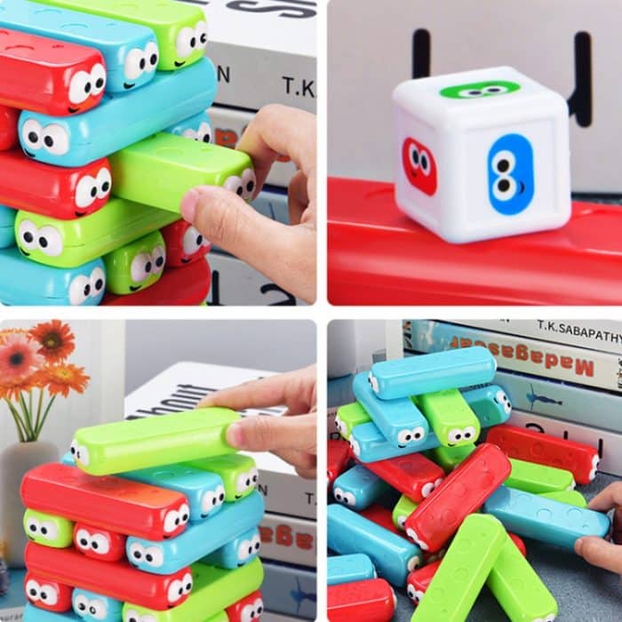 Früherziehung Stapelturm Eltern-Kind-Spiel Interaktives Spielzeug – Bild 3