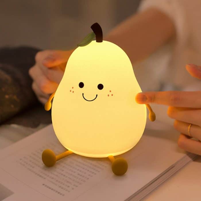TBD06028019.jpg L40 Home Pear Night Light Love Silikon-Schlaflampe – Bild 1