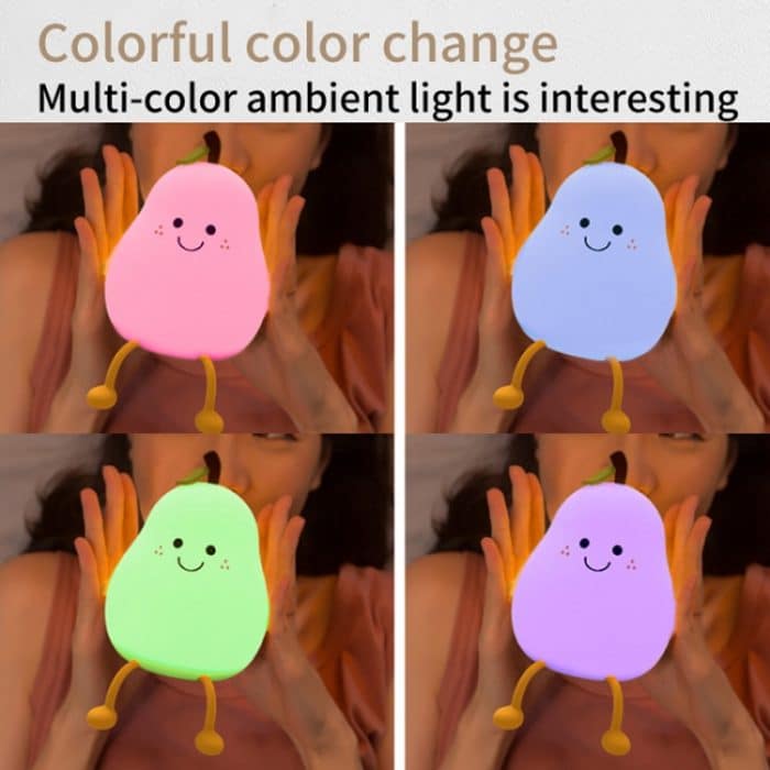 L40 Home Pear Night Light Love Silikon-Schlaflampe – Bild 4