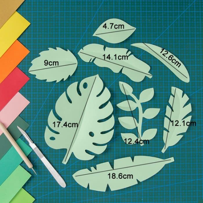 Fotografie-Requisiten mit aus Papier geschnittenen Blattornamenten – Bild 2