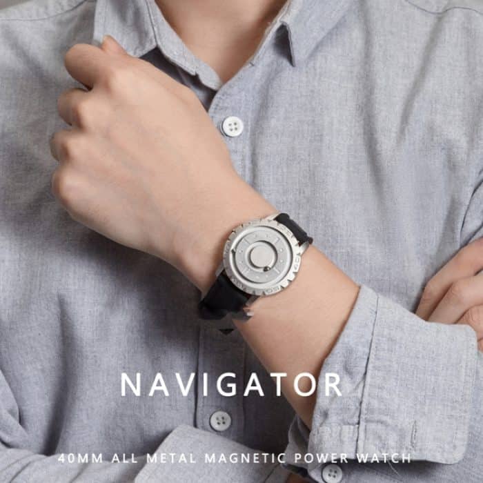 EUTOUR E030 Herren-Armbanduhr mit magnetischer Kugel und lünettenfreiem Design – Bild 3