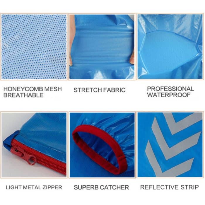 Fahrradsport Outdoor Separates Regenmantel-Set Wasserdichte Fahrradbekleidung, M, L, XL, XXL, XXXL – Bild 3