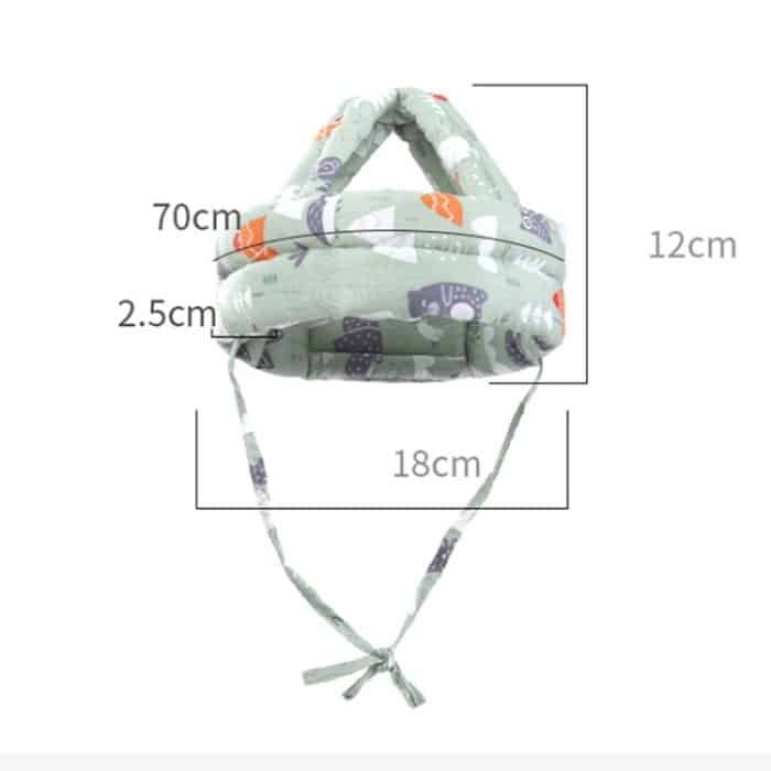 Baby atmungsaktive Anti-Fall-Kopfschutzkappe Baby-Schutzkappe Kleinkind-Stoßfängerkappe, Spezifikation:, Starfish, Pink Forest, Green Forest, Gray Forest, Pink Forest Antlers, Green Forest Antlers, Gray Forest Antlers, Starfish Antlers, Gray Cloud... – Bild 3