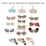 Niedliches, schrulliges PU-Sonnenbrillenetui, tragbare Brillentasche mit hängender Schnalle – Bild 2