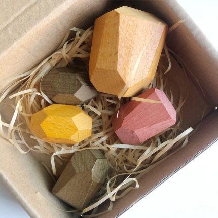 Kinder Frühe Lehren Stapel Stein Bausteine Holz Stapel Stein Spielzeug