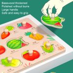 Mongolische frühe Lehrer-Puzzleblöcke, Formpaarung, eingebettetes Brett, Stil: – Bild 2