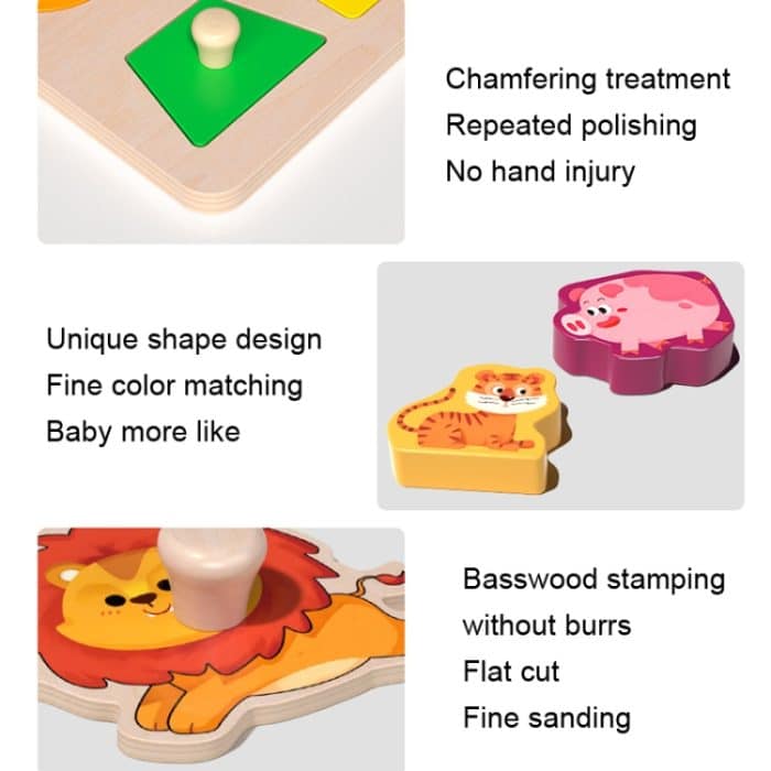 Mongolische frühe Lehrer-Puzzleblöcke, Formpaarung, eingebettetes Brett, Stil: – Bild 6