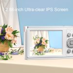 C13 2,88 Zoll 4K 8X optischer Zoom Teleskopobjektiv HD-Digitalkamera, Spezifikationen:, White, Pink, Black, White+Card Reader+Wiper, Pink+Card Reader+Wiper, Black+Card Reader+Wiper, White+Card Reader+8G, White+Card Reader+16G, White+Card Reader+32G... – Bild 5