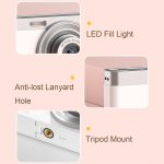 C13 2,88 Zoll 4K 8X optischer Zoom Teleskopobjektiv HD-Digitalkamera, Spezifikationen:, White, Pink, Black, White+Card Reader+Wiper, Pink+Card Reader+Wiper, Black+Card Reader+Wiper, White+Card Reader+8G, White+Card Reader+16G, White+Card Reader+32G... – Bild 8