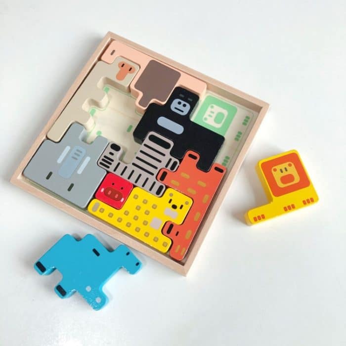 Russische Tierblöcke für Kinder, die frühes hölzernes Leidenschaftsspielzeug unterrichten – Bild 3