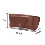 E5521 Einfache Retro-Brillenaufbewahrungsbox aus weichem PU-Leder – Bild 3