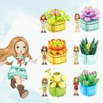 CAYI Sukkulenten-Topfpflanze, kleines Partikel-Puzzle, Baustein-Spielzeug – Bild 4