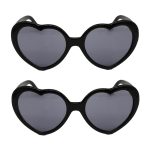 2 Paar Love Glasses Light Change Love Sonnenbrillen