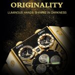 Oulm 9315 Multi Time Zone Großes Zifferblatt Leuchtende Herrenuhr Stahlarmband Lässige Quarzuhr – Bild 2