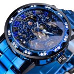 Winner Freizeit Skelett Diamant leuchtende Zeigeruhr Herren manuelle mechanische Uhr