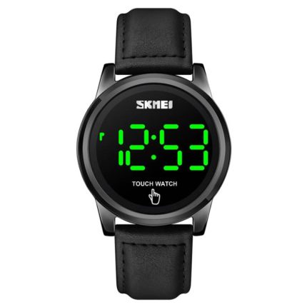SKMEI 1684 Fashion Touchscreen Einfache Lederarmband Herrenuhr