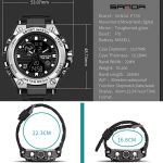 SANDA 739 Multifunktionale wasserdichte Sportuhr, Chronograph, Kalender, Alarm, Nachtlicht – Bild 9