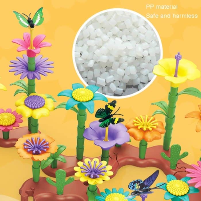 Kinder intellektuelle Entwicklung DIY Montage Blumenarrangement Spielzeug – Bild 6