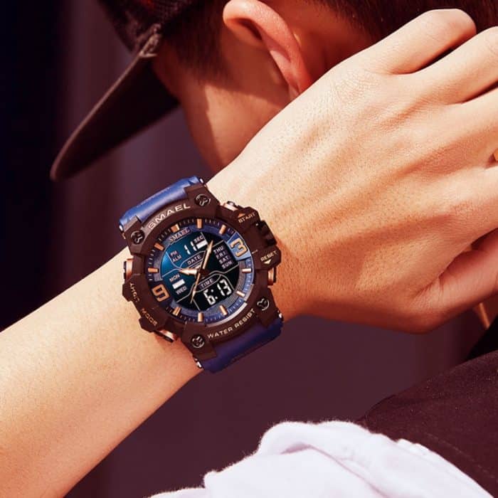 SMAEL 8049 Wasserdichte Sportuhr Herren Multifunktions-Nachtlicht-Elektronikuhr – Bild 7