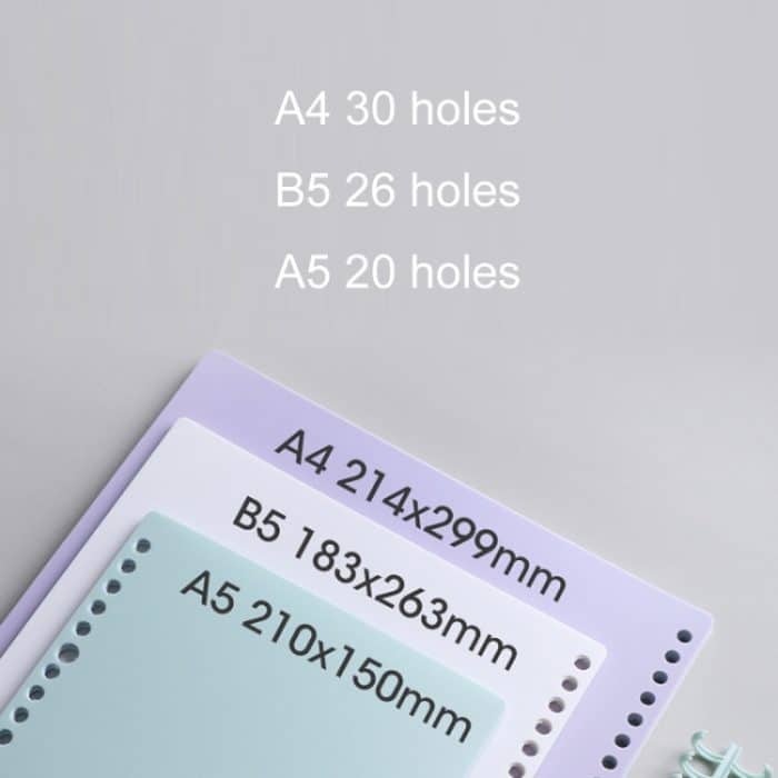 5 Sets mattierter Loseblatt-Bucheinband zum Selbermachen, Handbucheinband, A4, B5 – Bild 3