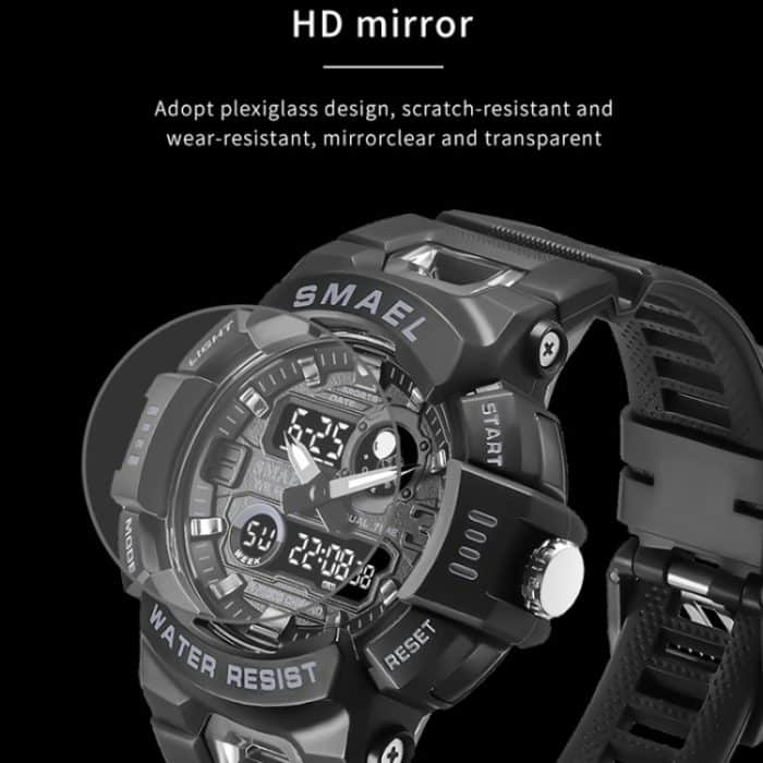 SMAEL 8063 Outdoor-Sportuhr mit elektronischem Alarm und doppelter Astronauten-Studentenuhr – Bild 5