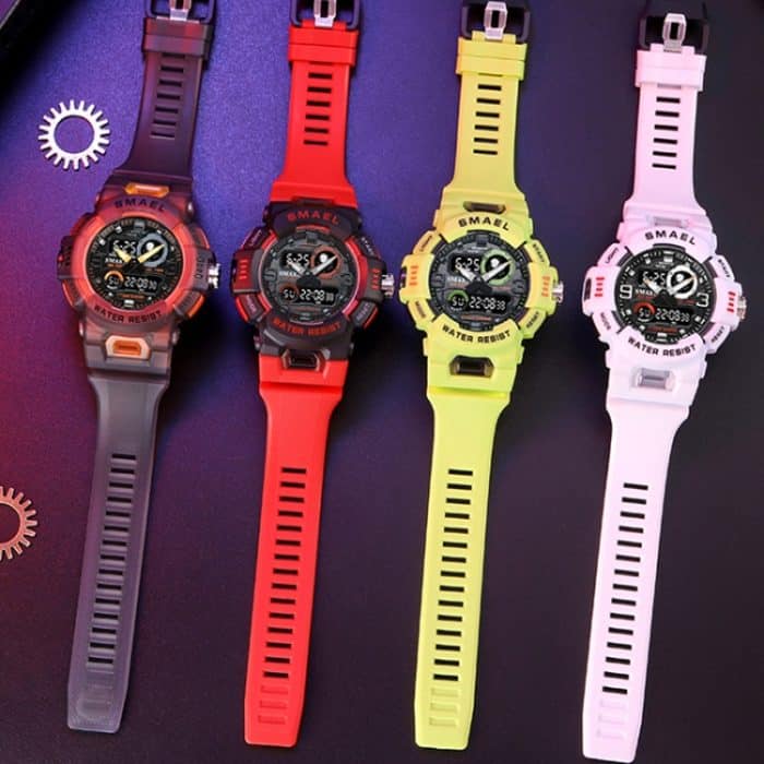 SMAEL 8063 Outdoor-Sportuhr mit elektronischem Alarm und doppelter Astronauten-Studentenuhr – Bild 9