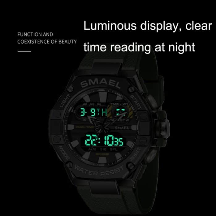 SMAEL 8066 Outdoor Elektronische Sportuhr Legierung Bunte Multifunktionale Herrenuhr – Bild 7