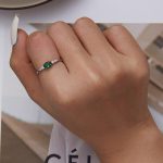 Ring aus Sterlingsilber mit S925-Zirkon, platinierter Ring – Bild 4