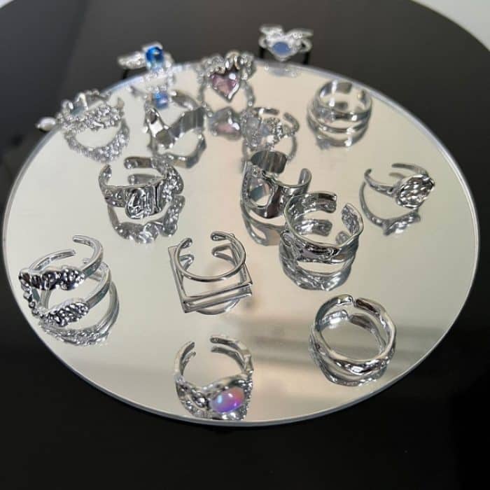 S925 Sterling Silber Vintage Ring Kettenschmuck – Bild 3