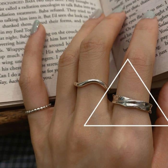 S925 Sterling Silber Vintage Ring Kettenschmuck – Bild 1