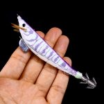 HENGJIA SJ033 Leuchtender Stahldraht-Bananen-Garnelen-Kunstköder, SJ033 (Light Purple), SJ033 (Light Pink), SJ033 (Blue Back Pink Pattern), SJ033 (Yellow Body Red Dot), SJ033 (Red Head Green Tail) – Bild 4