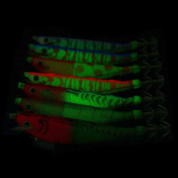 HENGJIA SJ033 Leuchtender Stahldraht-Bananen-Garnelen-Kunstköder, SJ033 (Light Purple), SJ033 (Light Pink), SJ033 (Blue Back Pink Pattern), SJ033 (Yellow Body Red Dot), SJ033 (Red Head Green Tail) – Bild 5