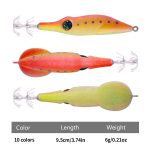 HENGJIA SJ042 Squid Steel Filament Shrimp Bionic Bait Sea Fishing Lures, SJ042 (Orange Red), SJ042 (Blue Yellow), SJ042 (White Purple), SJ042 (Yellow Green), SJ042 (Sky Blue) – Bild 4
