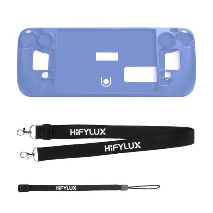 TBD0603540501B.jpg Für Steam Deck Hifylux ST-PF14 Spielkonsole Silikonhülle Anti-Kratzer Rutschfeste Handheld-Hülle Lanyard, Silicone Case Black, Silicone Case Blue, Silicone Case Red, Silicone Case Orange – Bild 1