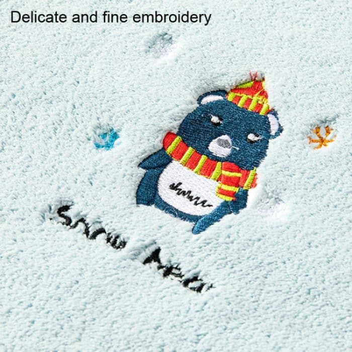 Korallen Fleece Cartoon Stickerei Handtuch Kind Haushalt Verdicktes Weiches Saugfähiges Handtuch – Bild 6