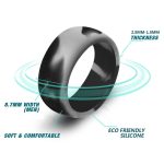 SiR013 8,7 mm gebogener Outdoor-Sport-Silikonring – Bild 3