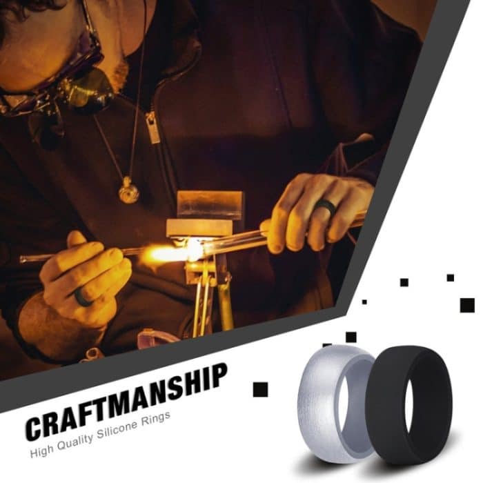 SiR013 8,7 mm gebogener Outdoor-Sport-Silikonring – Bild 4