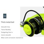 Spinnrad Metalldraht Cup Angelrad, YUMOSHI OE2000 (Green), YUMOSHI OE3000 (Green), YUMOSHI OE4000 (Green), YUMOSHI OE5000 (Green), YUMOSHI OE6000 (Green) – Bild 7