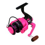 Spinnrad Metalldraht Cup Angelrad, YUMOSHI OE2000 (Pink), YUMOSHI OE3000 (Pink), YUMOSHI OE4000 (Pink), YUMOSHI OE5000 (Pink), YUMOSHI OE6000 (Pink)