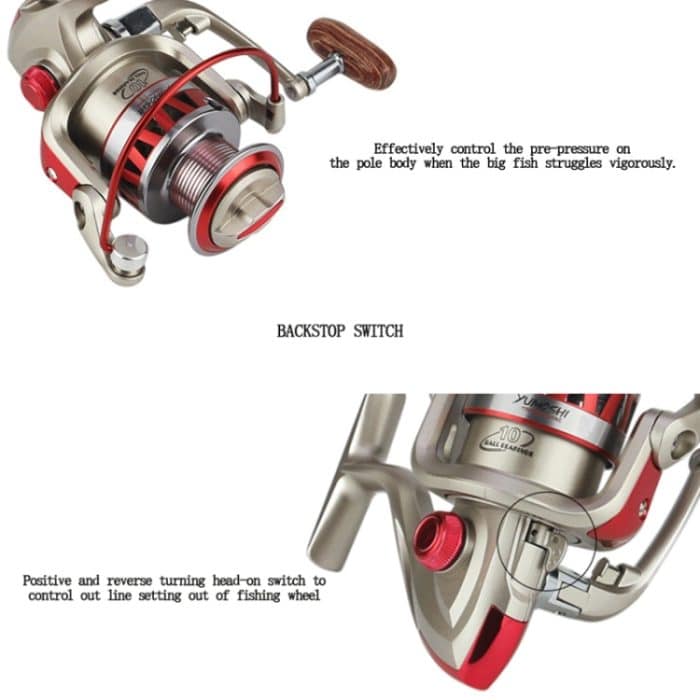 Angelschnurrad mit Metallkopf, YUMOSHI DF1000, YUMOSHI DF2000, YUMOSHI DF3000, YUMOSHI DF4000, YUMOSHI DF5000 – Bild 8
