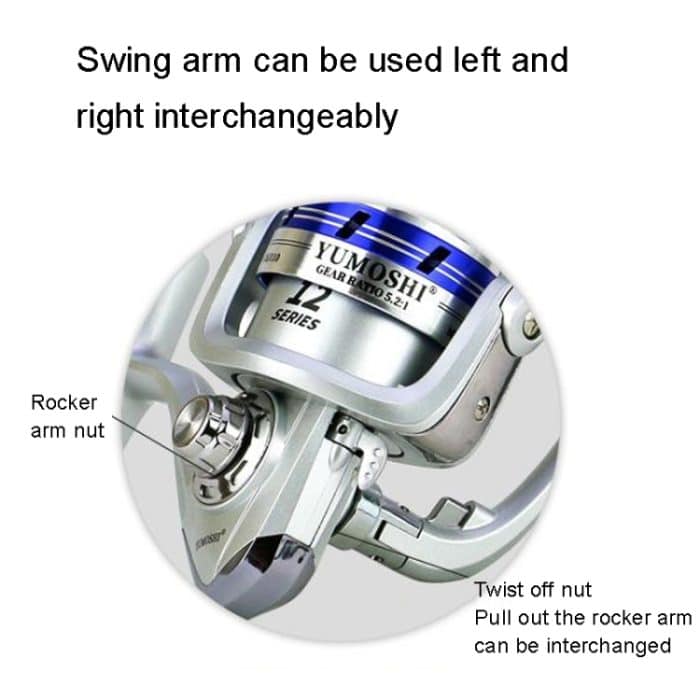 Angelschnurrad mit Metallkopf, YUMOSHI AL2000, YUMOSHI AL3000, YUMOSHI AL4000, YUMOSHI AL5000, YUMOSHI AL6000 – Bild 9