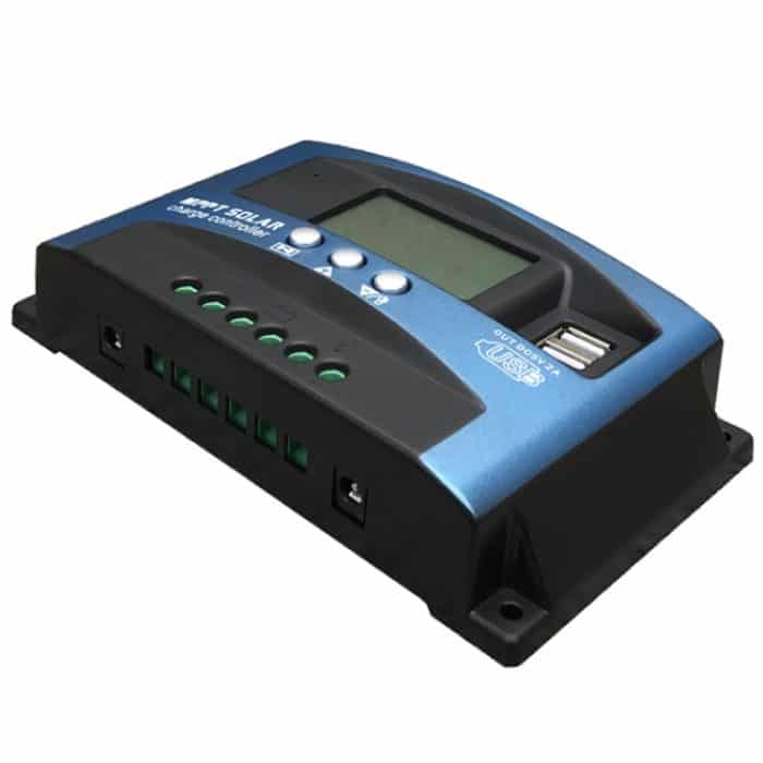 YCX-003 30-100A Solarladeregler mit LED-Bildschirm und intelligentem MPPT-Ladegerät mit zwei USB-Anschlüssen, 12/24V 30A, 12/24V 40A, 12/24V 50A, 12/24V 60A, 12/24V 100A, 12/24/36/48/60V 40A, 12/24/36/48/60V 100A, 12/24/36/48/60V Wifi 40A... – Bild 3