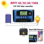 YCX-003 30-100A Solarladeregler mit LED-Bildschirm und intelligentem MPPT-Ladegerät mit zwei USB-Anschlüssen, 12/24V 30A, 12/24V 40A, 12/24V 50A, 12/24V 60A, 12/24V 100A, 12/24/36/48/60V 40A, 12/24/36/48/60V 100A, 12/24/36/48/60V Wifi 40A... – Bild 8