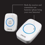 CACAZI A10DC 1 bis 2 Batterietyp Home Smart Wasserdichte elektronische drahtlose Türklingel – Bild 5