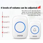 CACAZI A10DC 1 bis 2 Batterietyp Home Smart Wasserdichte elektronische drahtlose Türklingel – Bild 6