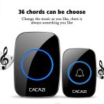 CACAZI A10DC 1 bis 2 Batterietyp Home Smart Wasserdichte elektronische drahtlose Türklingel – Bild 7