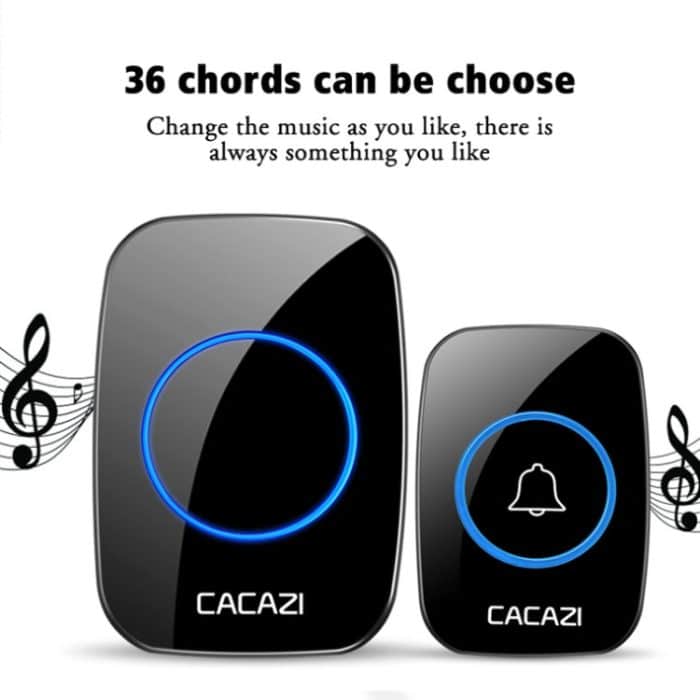 CACAZI A10DC 1 bis 2 Batterietyp Home Smart Wasserdichte elektronische drahtlose Türklingel – Bild 7