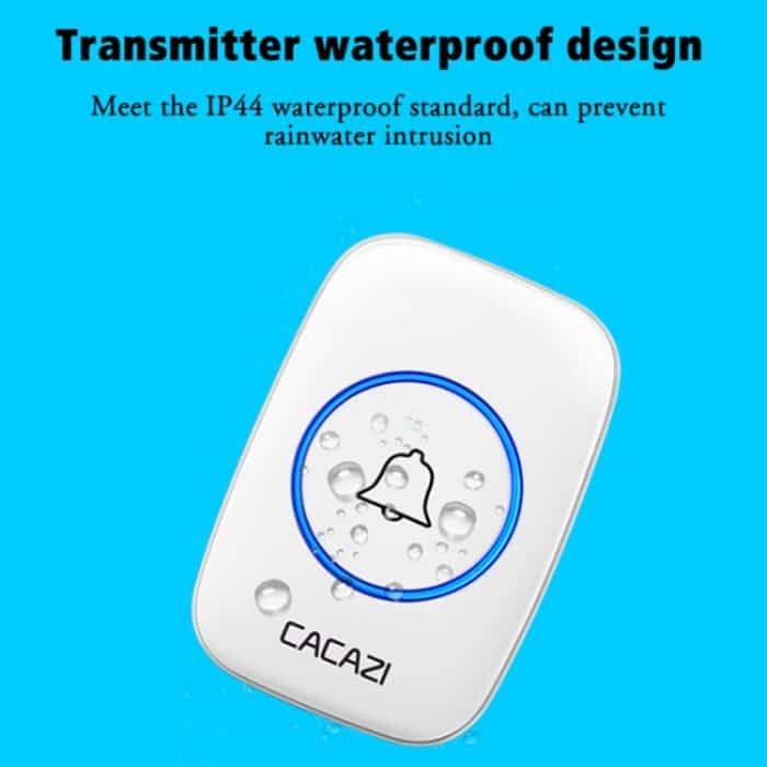 CACAZI A10DC 1 bis 2 Batterietyp Home Smart Wasserdichte elektronische drahtlose Türklingel – Bild 9
