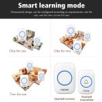 CACAZI A10DC 1 bis 2 Batterietyp Home Smart Wasserdichte elektronische drahtlose Türklingel – Bild 10